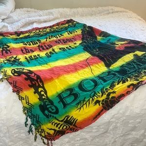 Bob Marley Rasta inspiring quote beach cover up mantle
